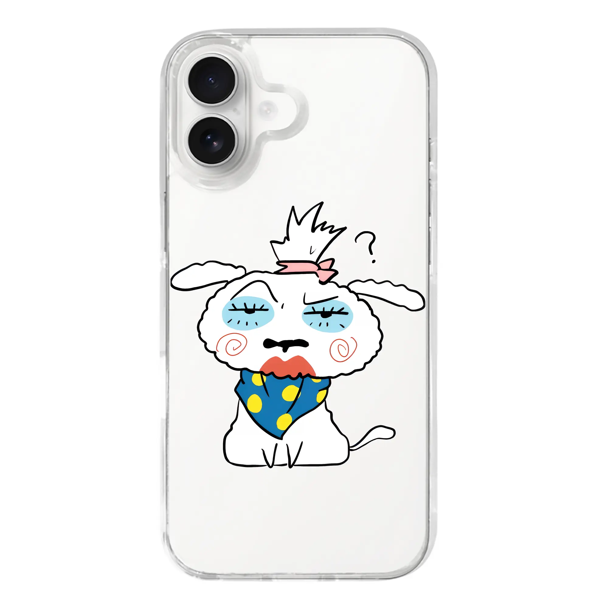 クレヨンしんちゃん グッズ シロ - iPhone 17シリーズ 透明スマホケース – 薄型・耐衝撃・精密フィット保護カバー